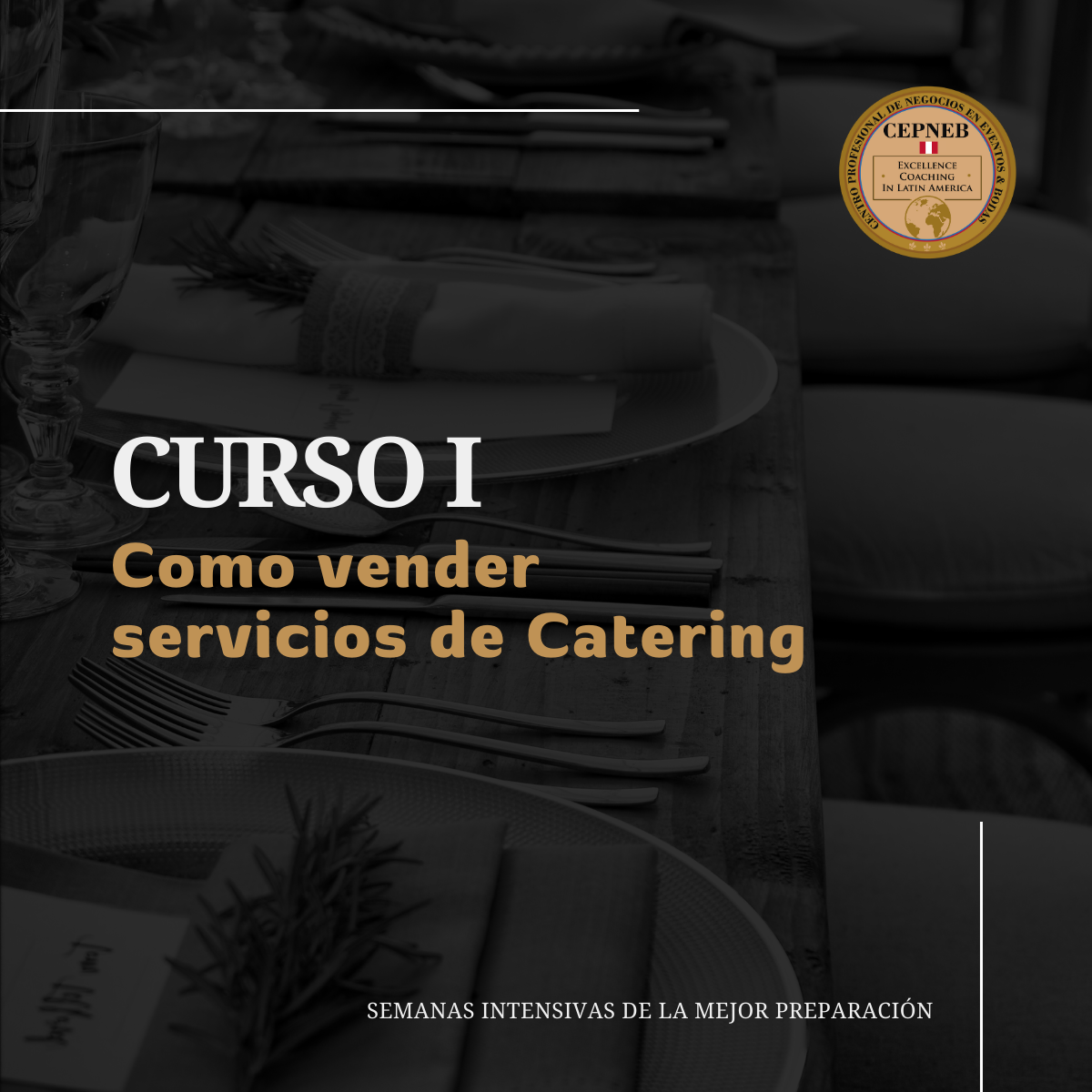 CURSO I: Como vender servicios de Catering
